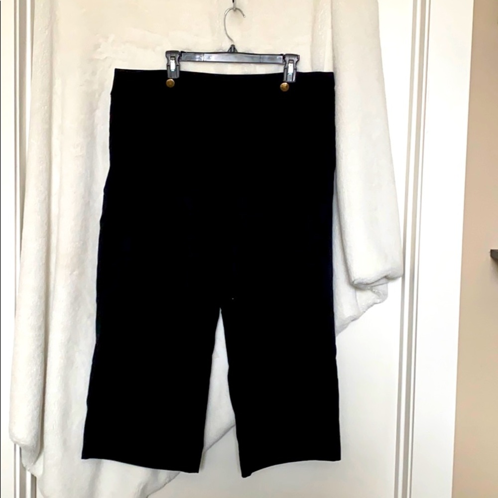 Loft cropped wide leg pants